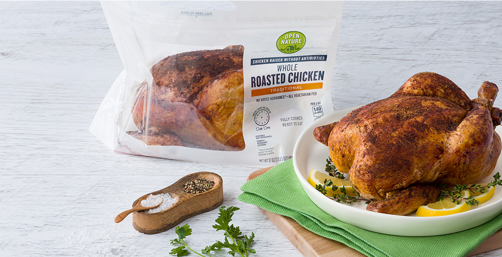 Open Nature whole roasted chicken